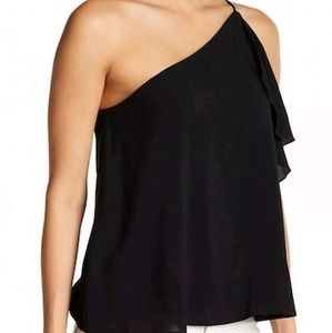 CAD Black Open Shoulder Top